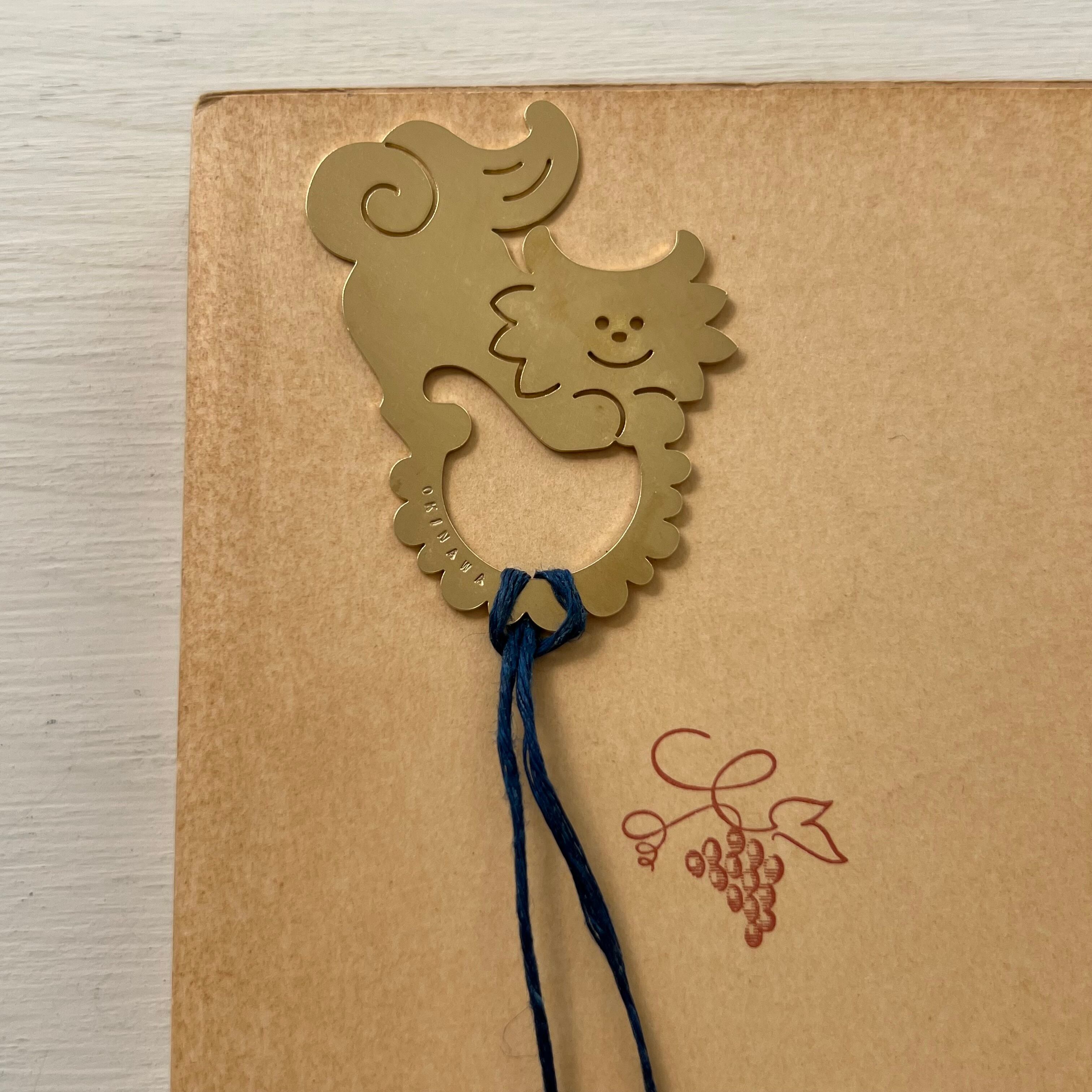 【金属製しおり】：ねこからうまれちゃったおしりトントンしてほシーサー！ / 癒し / お守り