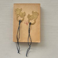 【金属製しおり】：ねこからうまれちゃったおしりトントンしてほシーサー！ / 癒し / お守り