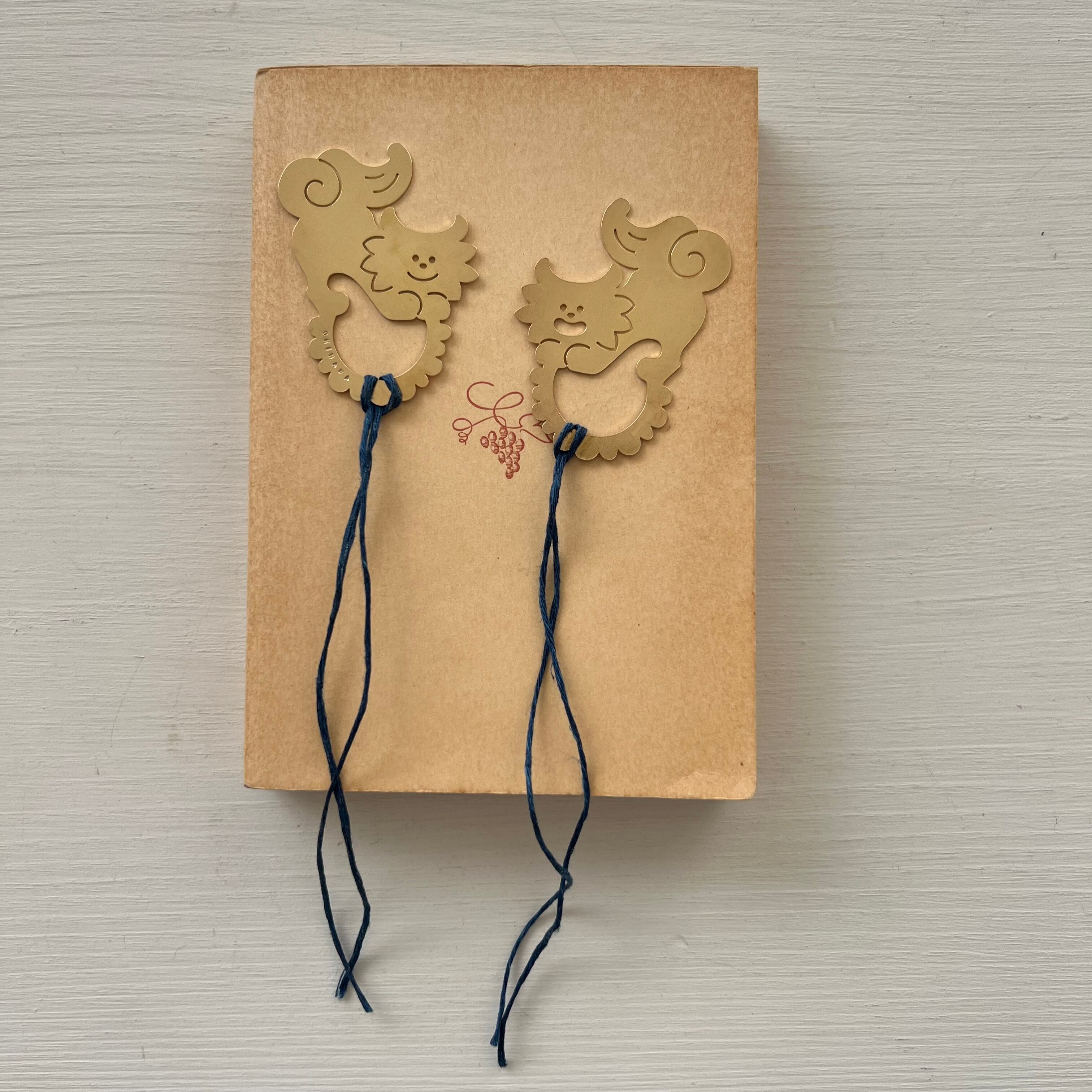 【金属製しおり】：ねこからうまれちゃったおしりトントンしてほシーサー！ / 癒し / お守り