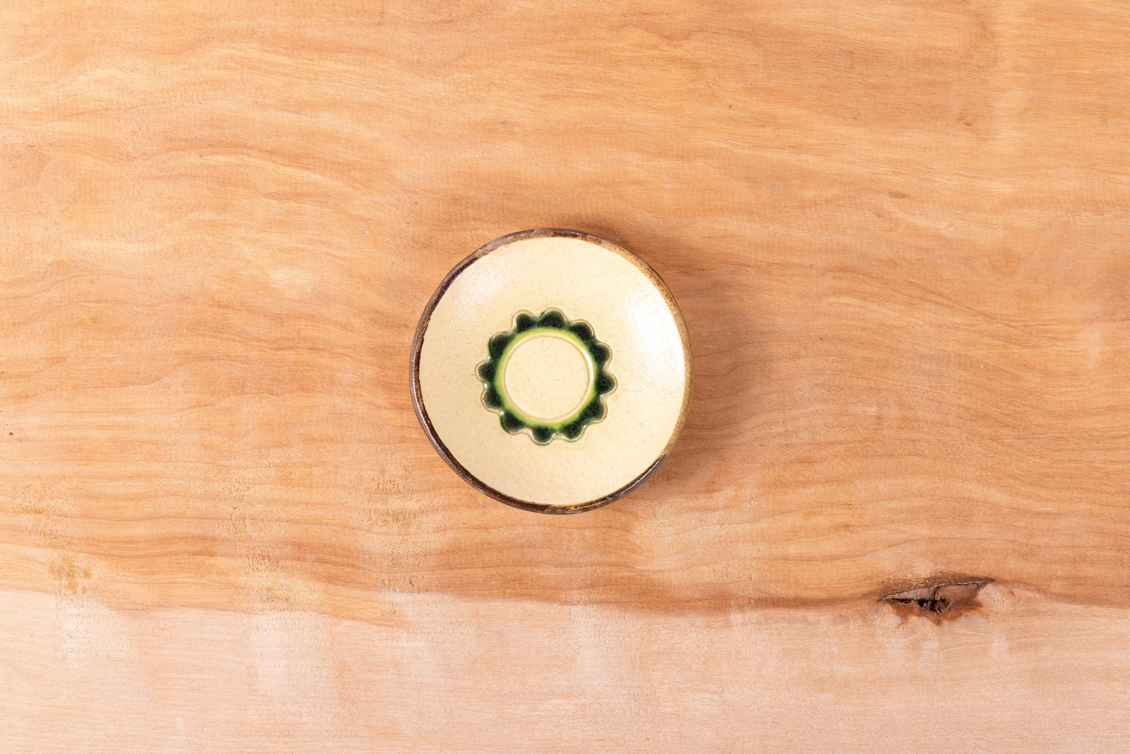 ゴーヤーの豆皿（丸）